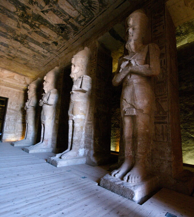 Entrance hall of Abu Simbel temple