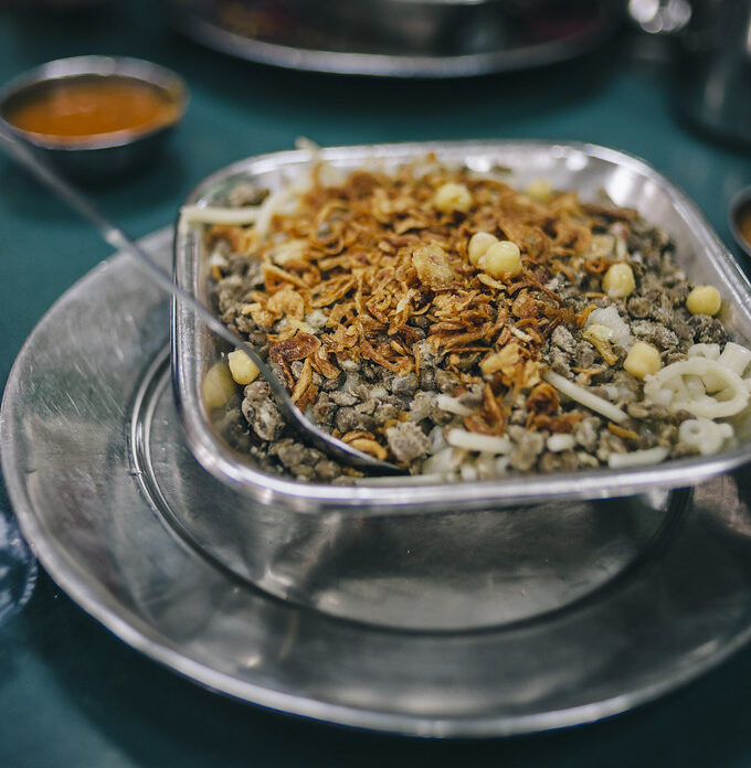 Koshary! Our first meal in Egypt